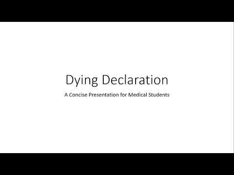 Dying Declaration -