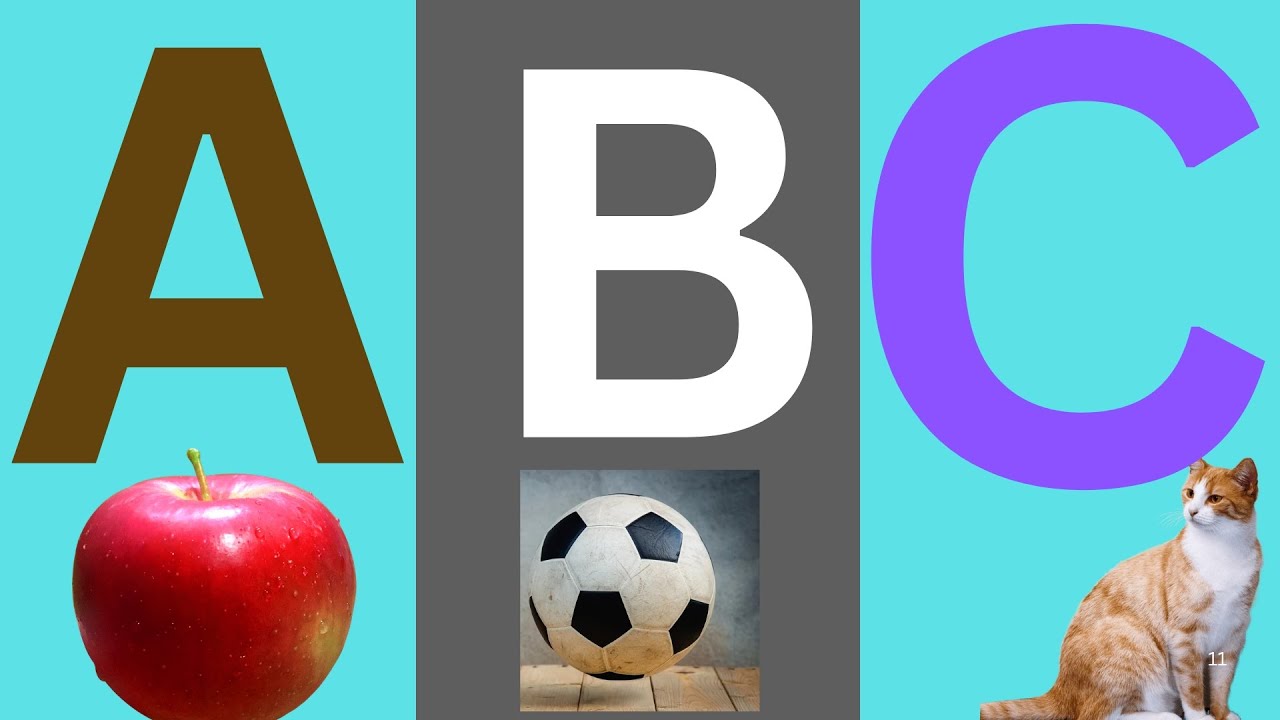 A For Apple B For Ball | Abcd song | Abcd Rhymes | Abc song nursery ...
