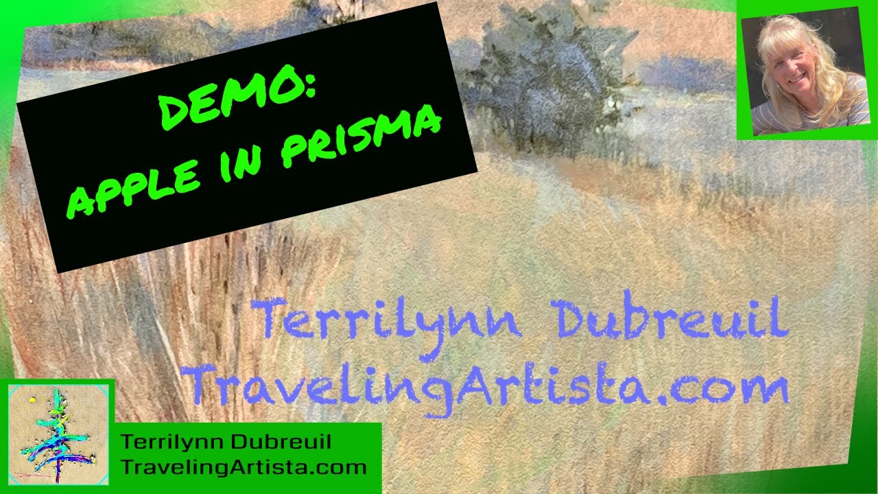 DEMO:  Soft Pastel - Painting an Apple through a Prisma filter