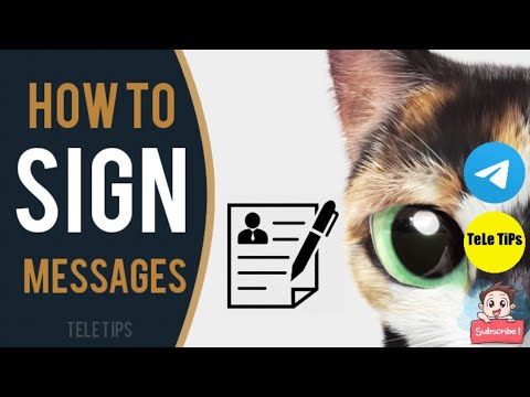 How To Sign Messages In Telegram Channels | Latest Full Tutorial