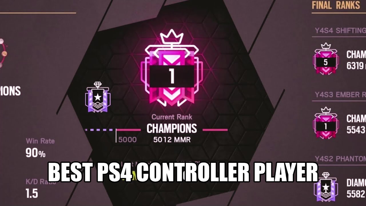 One Of The BEST CONTROLLER Player’s On PS4! : Full Stream - Rainbow Six ...