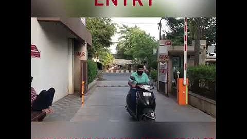 Boom barriers fully automation at Jahangirpura done by Krishna home automation +919016042525