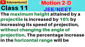 The maximum height attained by a projectile is increased by 10% by increasing its speed of projectio