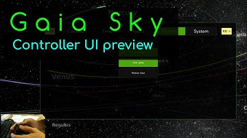 Gaia Sky - Game controller UI preview