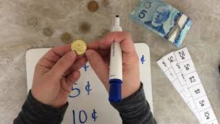 Canadian Coins - Cent and Dollar Sign (symbols)