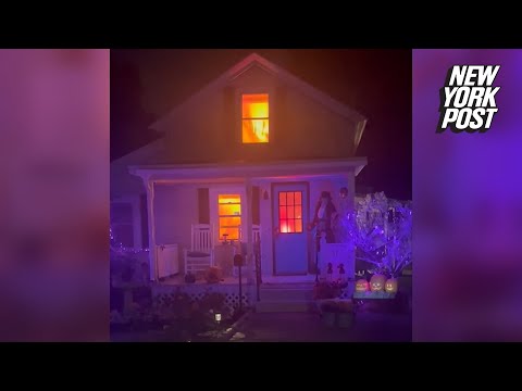 Firefighters called to raging house blaze — it was just ‘amazing Halloween decor’