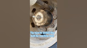The power of machine tools to install the bolt. #tools #tips #machine #asmr #repair #skills #shorts
