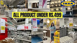 IKEA Challange All Products under Rs.499 | Ikea Shopping | Home Decoration Ideas | Shopping Vlog