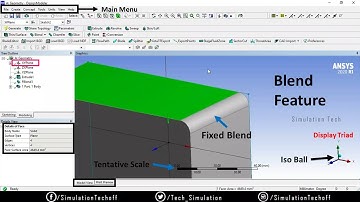 Blend Feature in Design Modeler | Lesson 14 | Ansys Design Modeler Tutorial | Tamil