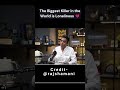 “The world’s biggest killer isn’t disease… it’s loneliness.” 💔 #podcast #rajshamani@rajshamani
