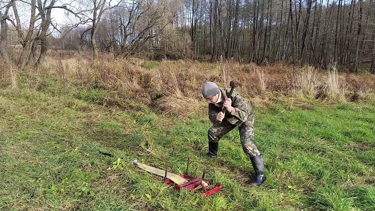 Испытания якоря для лебедки - YouTube