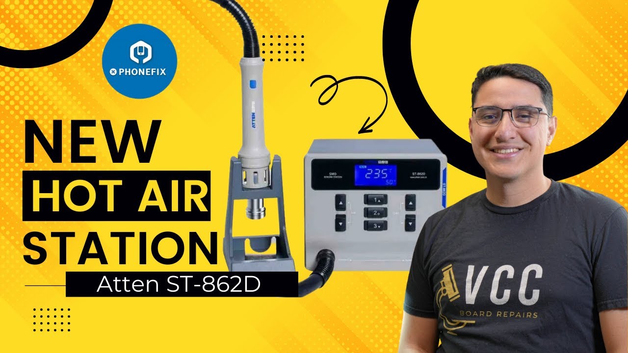 ATTEN ST-862D Lead-Free Hot Air Gun De-Soldering Rework Station