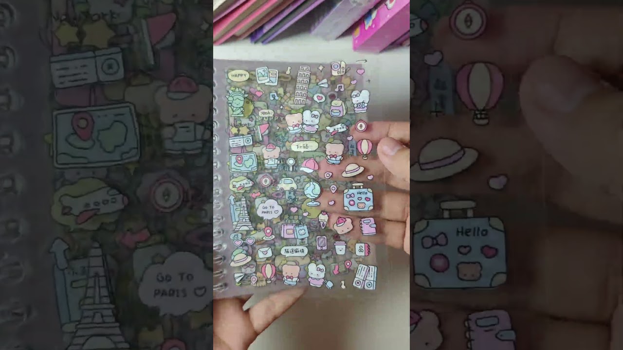 Коллекция наклеек в фиолетовом цвете #канцелярскиетовары #наклейки #сделайсам #наклейки