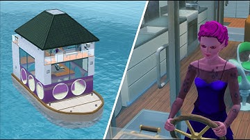 Sims 3 Speed Build,  Floating Pool House Boat