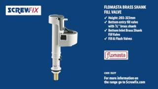 Flomasta Toilet Cistern Side Entry Inlet Water Filling Valve Flush 1/2" Float 