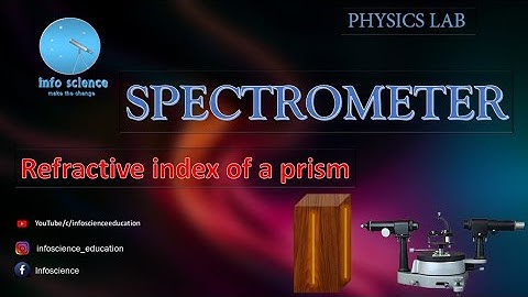 Spectrometer Refractive index of a Prism #keralauniversity #bscphysics #opticslab #prism