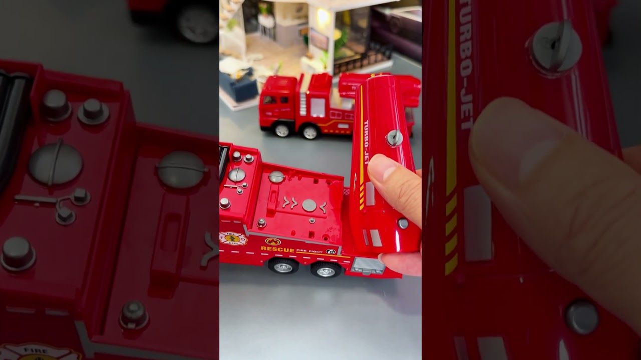 Ultra Realistic Miniature Fire Truck with Mist Spray 