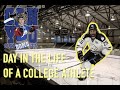 DAY IN THE LIFE OF A COLLEGE ATHLETE | college hockey