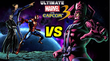 UMVC3 - ARCADE MODE - WESKER/PHOENIX WRIGHT/SPIDER-MAN 2!
