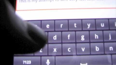 Typing on the Nexus One