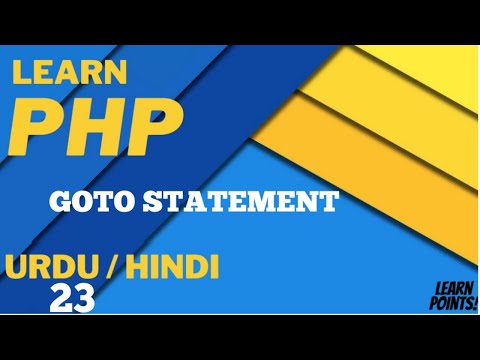 PHP Goto Statement Tutorial in Hindi / Urdu