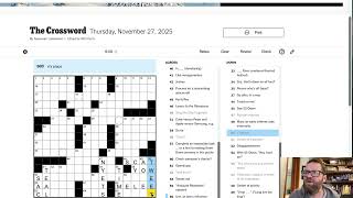 New Computer New Camera! (NYT Thursday Crossword 11-27-25)