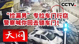 《天网》洛阳“捡漏男”拉车门行窃 警方提醒：千万留心 锁好车门！20230427 | CCTV社会与法
