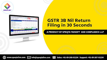 GSTR 3B Nil Return Filing in 30 Seconds