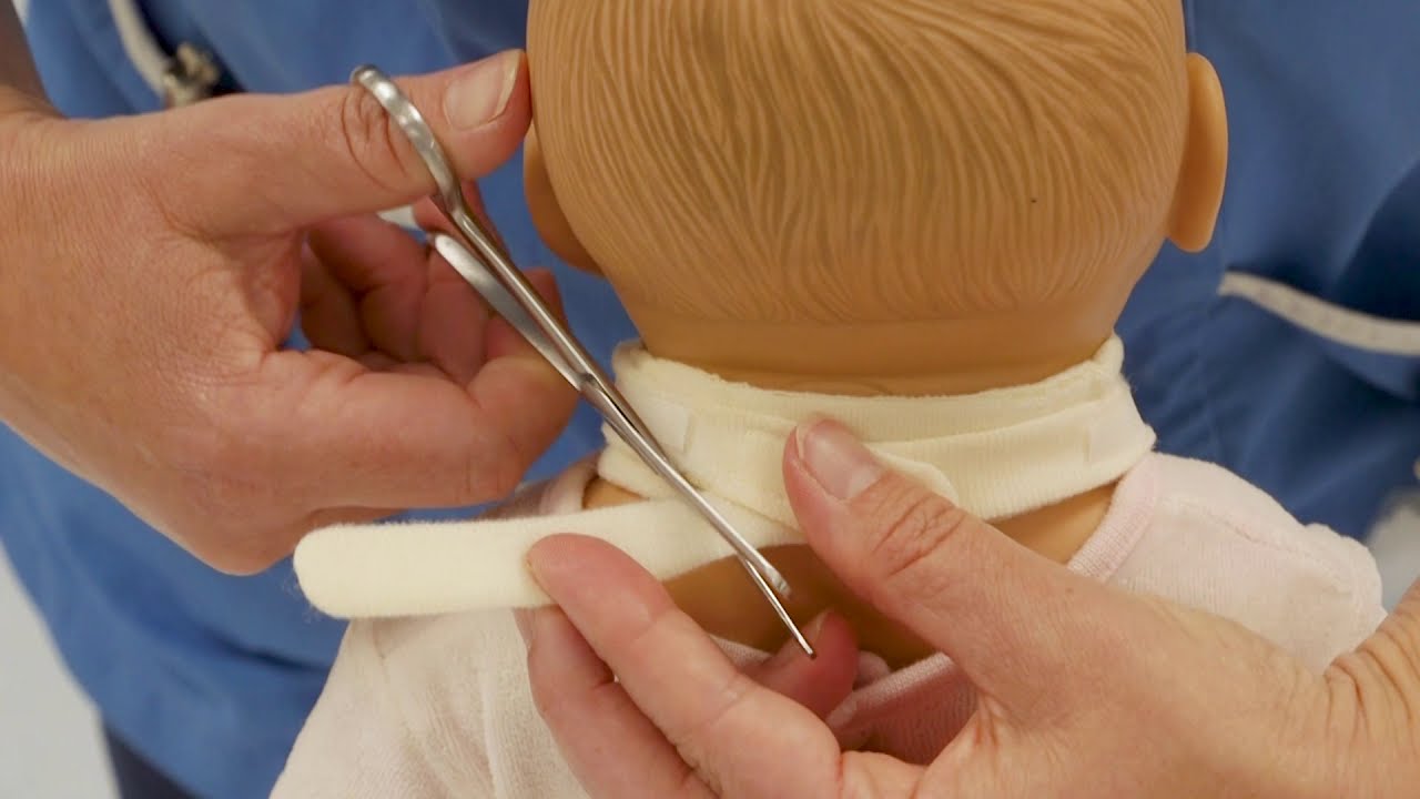 Preparing Velcro Ties for a Tracheostomy YouTube