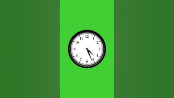 Time lapse Animation Wall Clock on Green Screen Background | HD