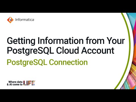 Getting Information from Your PostgreSQL Cloud Account for a PostgreSQL Connection