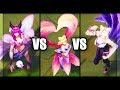 Elderwood Ahri vs Star Guardian Ahri vs KDA Ahri Skins Comparison (League of Legends)