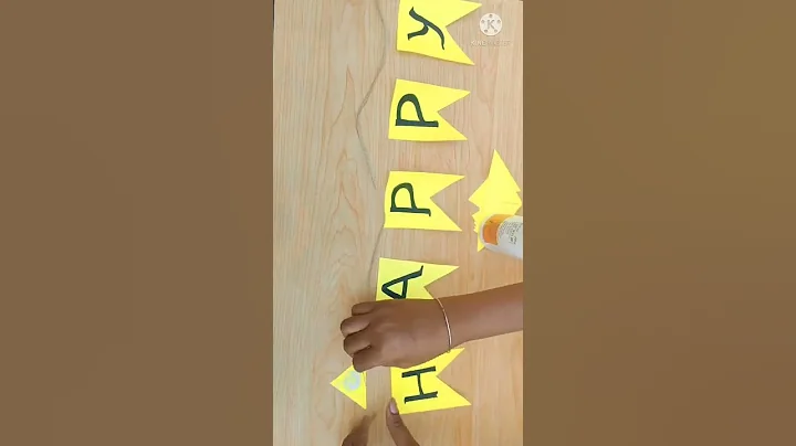 Easy Paper cutting Happy Birthday Tag #youtubeshorts
