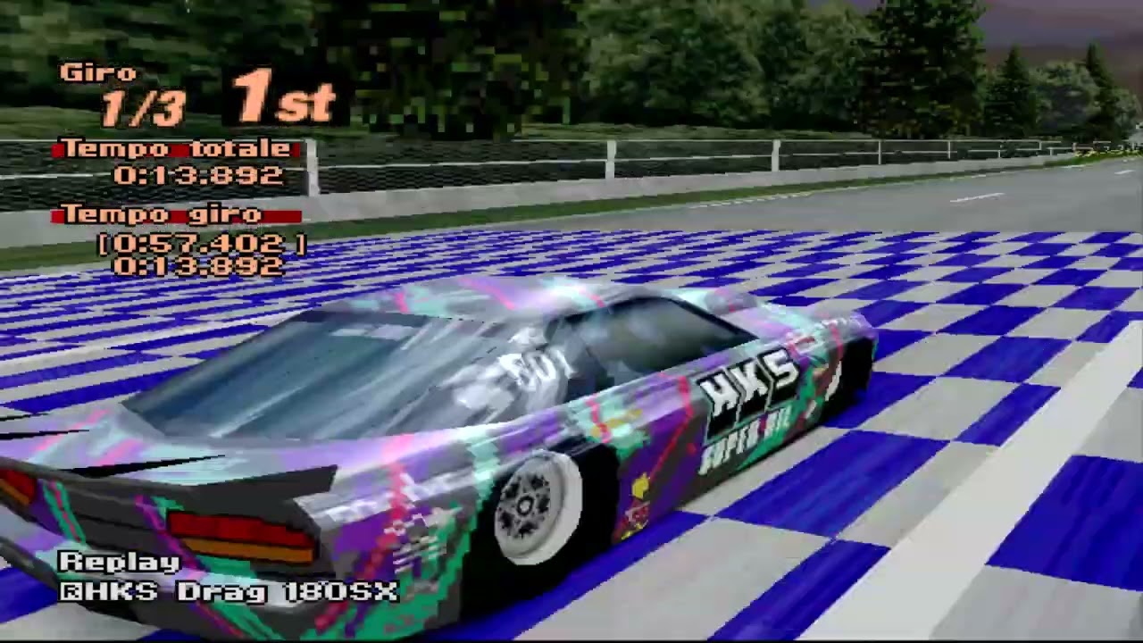 Gran Turismo 2 HKS Drag 180SX Gameplay [ITA] - YouTube