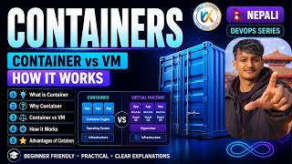 Containers Explained | Container vs VM, How Containers Work &amp; Benefits (Nepali) | DevOps Series
