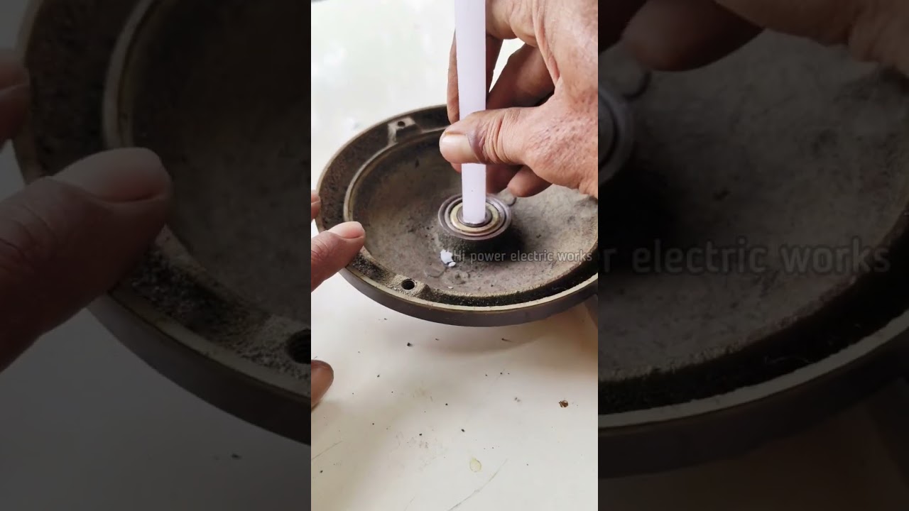 How to remove ceiling fan bearing without puller|Fan repair|Ceiling fan bearing replacement #shorts
