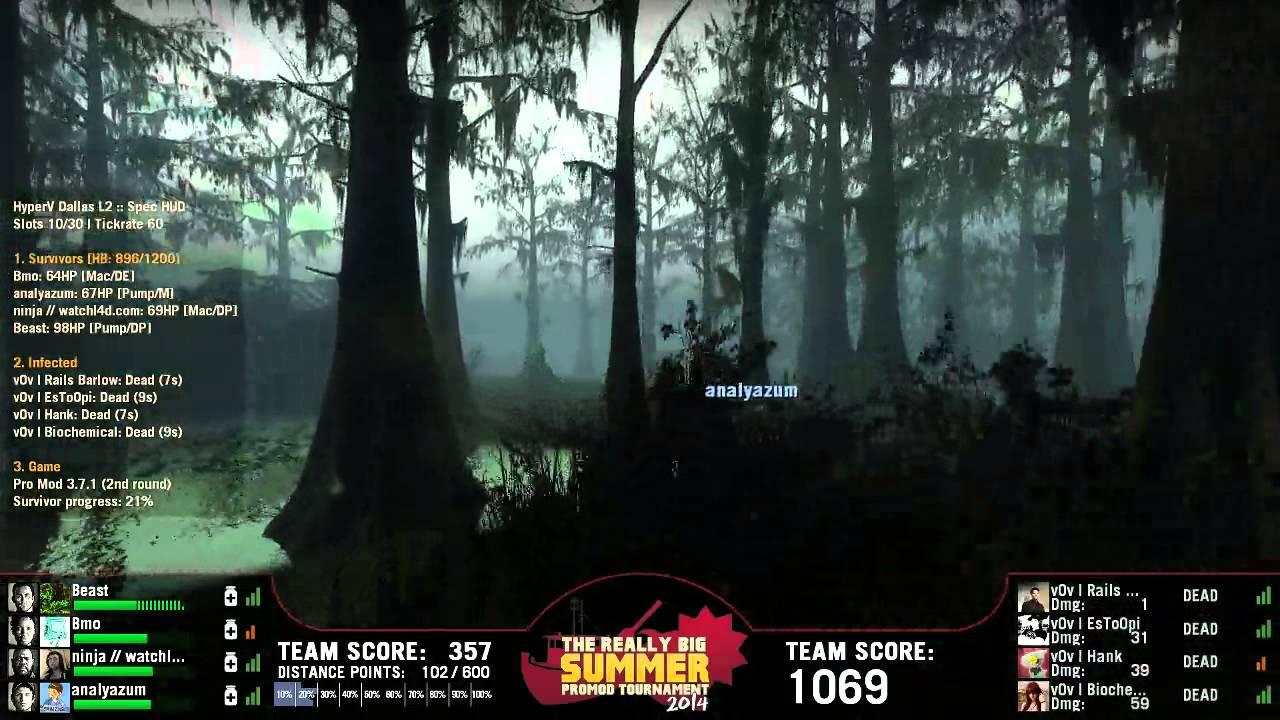 L4D2 // RBT Round 1 - Knuckle Walkers (NA) -VS- vOv Gaming (NA)