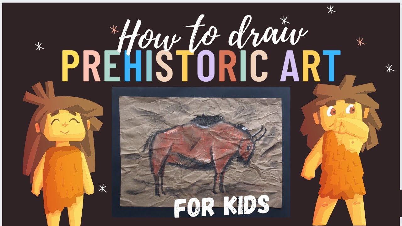 How To Draw Prehistoric Art- Cave Art Inspired Artwork For Kids!