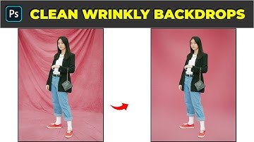 How to Clean and Smooth Out Wrinkly Backdrops - Photoshop Tutorial