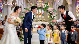 Durante o casamento,5crianças empurram os seguranças\u0026invadem gritando:“Mamãe,este é verdadeiro pai!”