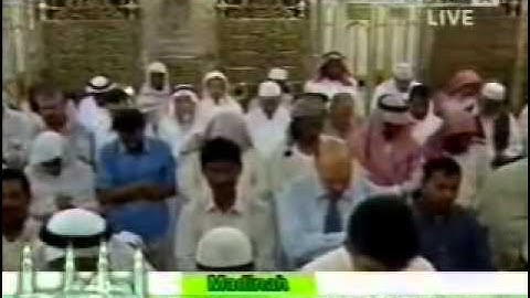 الشيخ علي الحذيفي صلاة العشاء تلاوة طيبة 1\2\2009