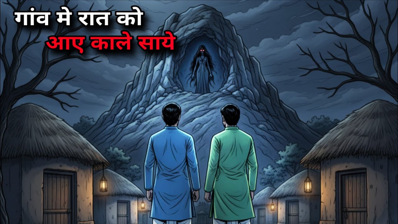 गांव में रात को  || आए काले साये || Hindi horror story || barsat ki wo kali raat || horor story 