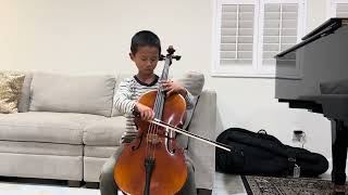 Boccherini Minuet in Suzuki Cello Book 3 played by Wharton Huang