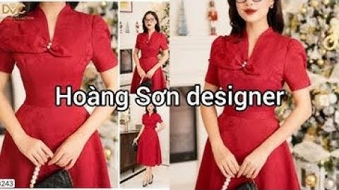Dạy cắt may : hướng dẫn cách cắt đầm cổ sam leo thân xòe theo mẫu| Hoàng Sơn designer
