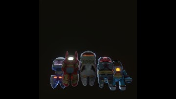 Among Us Character Scfi Designs (Blender)