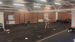 Acceleration to Lateral Athletic Stance to Re-acceleration ((Athletic Stance Stop)