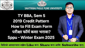 TYBBA, Sem 5 - 2019 Pattern - How to Fill Exam Form