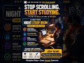 🌙 Ajiro Tech Night Study Room (9pm – 12am Daily)