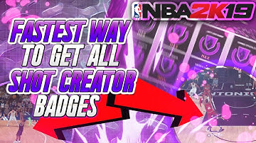 FASTEST WAY TO GET ALL HALL OF FAME SHOT CREATOR BADGES NBA 2K19! REP UP IN ONE DAY AFTER PATCH 8!