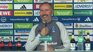 HSV Pressekonferenz vor dem Spiel gegen 1.FC Magdeburg